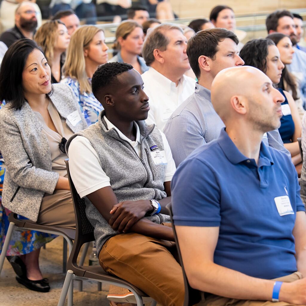 People sitting in an audience